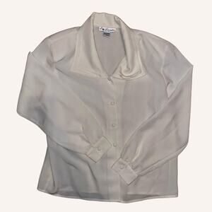Eva laurel blouse in cream, size 14